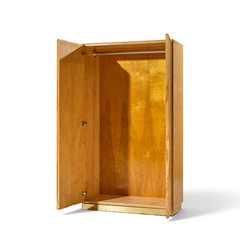 Milo Baughman Milo Baughman for Thayer Coggin Mid Century Birdseye Maple and Brass Armoire - 4752453