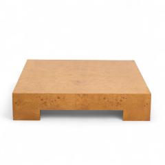Milo Baughman Milo Baughman for Thayer Coggin Mid Century Burlwood Coffee Table - 4227241