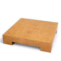 Milo Baughman Milo Baughman for Thayer Coggin Mid Century Burlwood Coffee Table - 4227243