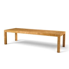Milo Baughman Milo Baughman for Thayer Coggin Mid Century Burlwood Dining Table with 2 Leaves - 4721575