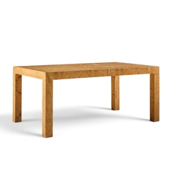 Milo Baughman Milo Baughman for Thayer Coggin Mid Century Burlwood Dining Table with 2 Leaves - 4721578