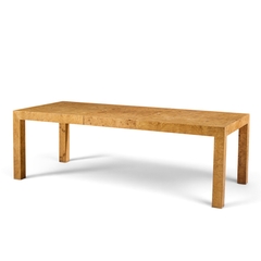 Milo Baughman Milo Baughman for Thayer Coggin Mid Century Burlwood Dining Table with 2 Leaves - 4721580