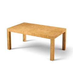 Milo Baughman Milo Baughman for Thayer Coggin Mid Century Burlwood Dining Table with 2 Leaves - 4721581