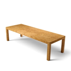 Milo Baughman Milo Baughman for Thayer Coggin Mid Century Burlwood Dining Table with 2 Leaves - 4721582