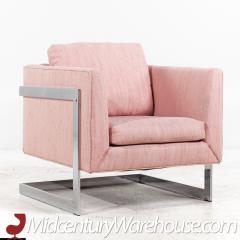 Milo Baughman Milo Baughman for Thayer Coggin Mid Century Chrome Lounge Chairs Pair - 3685099