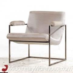 Milo Baughman Milo Baughman for Thayer Coggin Mid Century Chrome Scoop Lounge Chairs Pair - 3319109
