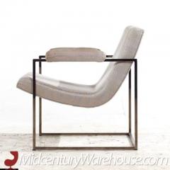 Milo Baughman Milo Baughman for Thayer Coggin Mid Century Chrome Scoop Lounge Chairs Pair - 3319111