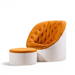 Milo Baughman Milo Baughman for Thayer Coggin Mid Century Lounge Chair and Ottoman - 4705229