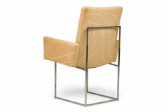 Milo Baughman Milo Baughman for Thayer Coggin Mid Century Peach Fabric Upholstered Captain D - 4661876