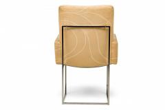 Milo Baughman Milo Baughman for Thayer Coggin Mid Century Peach Fabric Upholstered Captain D - 4661877