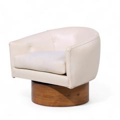 Milo Baughman Milo Baughman for Thayer Coggin Mid Century Rosewood Swivel Lounge Chair - 4220555