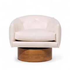 Milo Baughman Milo Baughman for Thayer Coggin Mid Century Rosewood Swivel Lounge Chairs Pair - 4220533