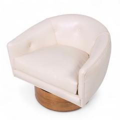 Milo Baughman Milo Baughman for Thayer Coggin Mid Century Rosewood Swivel Lounge Chairs Pair - 4220538