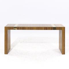 Milo Baughman Milo Baughman for Thayer Coggin Mid Century Rosewood and Brass Console Table - 4018733