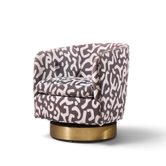 Milo Baughman Milo Baughman for Thayer Coggin Mid Century Roxy Brass Swivel Club Chairs Pair - 4733922