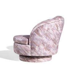 Milo Baughman Milo Baughman for Thayer Coggin Mid Century Swivel Tilt Lounge Chairs Pair - 4448751