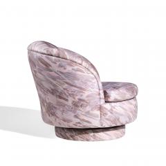 Milo Baughman Milo Baughman for Thayer Coggin Mid Century Swivel Tilt Lounge Chairs Pair - 4448755