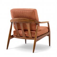 Milo Baughman Milo Baughman for Thayer Coggin Mid Century Walnut Lounge Chairs Pair - 4388372