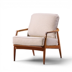 Milo Baughman Milo Baughman for Thayer Coggin Mid Century Walnut Lounge Chairs Pair - 4710939