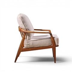 Milo Baughman Milo Baughman for Thayer Coggin Mid Century Walnut Lounge Chairs Pair - 4710944