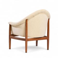 Milo Baughman Milo Baughman for Thayer Coggin Mid Century Walnut Tufted Lounge Chairs Pair - 4401094
