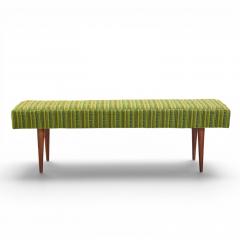 Milo Baughman Milo Baughman for Thayer Coggin Mid Century Walnut Upholstered Bench - 4570247