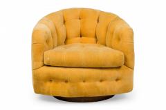 Milo Baughman Milo Baughman for Thayer Coggin Mid Century Yellow Tufted Velour Horseshoe Form - 4652091