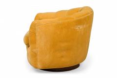 Milo Baughman Milo Baughman for Thayer Coggin Mid Century Yellow Tufted Velour Horseshoe Form - 4652092