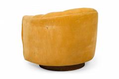 Milo Baughman Milo Baughman for Thayer Coggin Mid Century Yellow Tufted Velour Horseshoe Form - 4652093