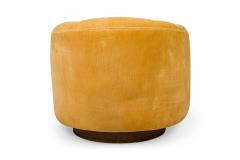 Milo Baughman Milo Baughman for Thayer Coggin Mid Century Yellow Tufted Velour Horseshoe Form - 4652094