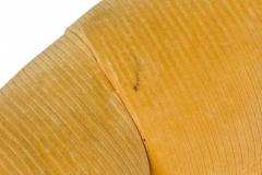 Milo Baughman Milo Baughman for Thayer Coggin Mid Century Yellow Tufted Velour Horseshoe Form - 4652096