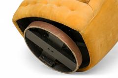 Milo Baughman Milo Baughman for Thayer Coggin Mid Century Yellow Tufted Velour Horseshoe Form - 4652100