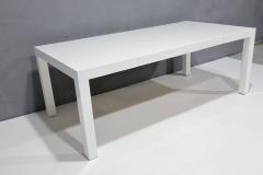 Milo Baughman Milo Baughman for Thayer Coggin Parsons Style Dining Table in White Lacquer - 3092024