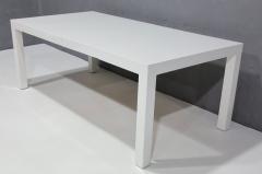 Milo Baughman Milo Baughman for Thayer Coggin Parsons Style Dining Table in White Lacquer - 3092027