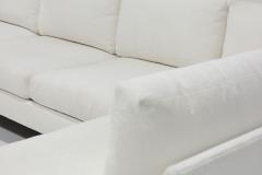 Milo Baughman Milo Baughman for Thayer Coggin Sectional in White Woven Upholstery - 3910683