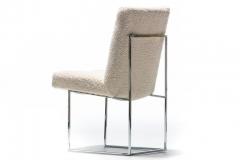 Milo Baughman Milo Baughman for Thayer Coggin Set of Six Dining Chairs in Ivory Boucl  - 2078071