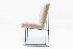 Milo Baughman Milo Baughman for Thayer Coggin Set of Six Dining Chairs in Ivory Boucl  - 2078076