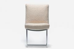 Milo Baughman Milo Baughman for Thayer Coggin Set of Six Dining Chairs in Ivory Boucl  - 2078077