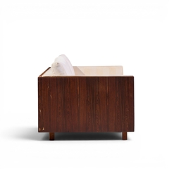 Milo Baughman Milo Baughman for Thayer Coggin Style Mid Century Rosewood Case Loveseat Pair - 4705826