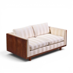 Milo Baughman Milo Baughman for Thayer Coggin Style Mid Century Rosewood Case Loveseat Pair - 4705827