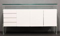 Milo Baughman Milo Baughman for Thayer Coggin White Lacquer Sideboard - 2835360