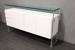 Milo Baughman Milo Baughman for Thayer Coggin White Lacquer Sideboard - 2835361