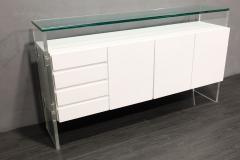 Milo Baughman Milo Baughman for Thayer Coggin White Lacquer Sideboard - 2835362