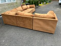 Milo Baughman Milo Baughman style 6 Piece Cube Sofa Sectional Selig Mid Century Modern - 3983020