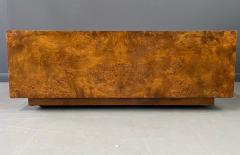 Milo Baughman Olivewood Burl Square Cocktail Table in the Style of Milo Baughman Mid Century - 1939527