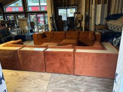 Milo Baughman Outstanding 8 Piece Milo Baughman Thayer Coggin Cube Sectional Sofa Mid Century - 4429291