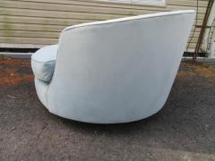 Milo Baughman Oversized Milo Baughman Circular Swivel Lounge Chair Thayer Coggin - 3031814
