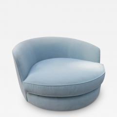 Milo Baughman Oversized Milo Baughman Circular Swivel Lounge Chair Thayer Coggin - 3034513
