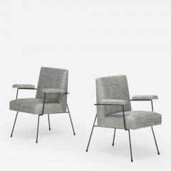 Milo Baughman Pacific Iron armchairs pair - 3423767