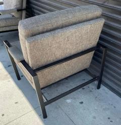 Milo Baughman Pair of Flat Bar Arm Chairs by Milo Baughman - 2767366